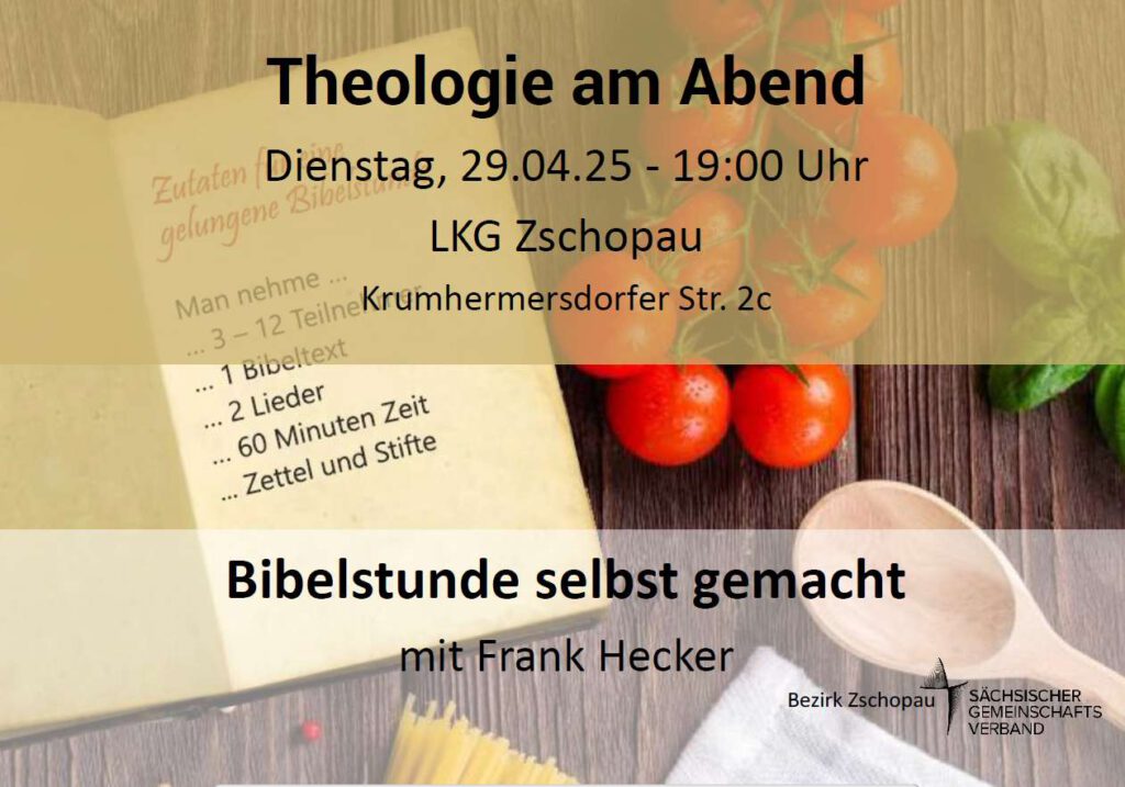 Mehr über den Artikel erfahren Theologie am Abend April 2025