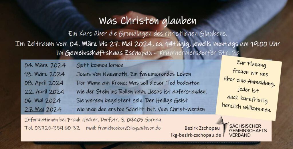 Read more about the article Glaubenskurs 2024