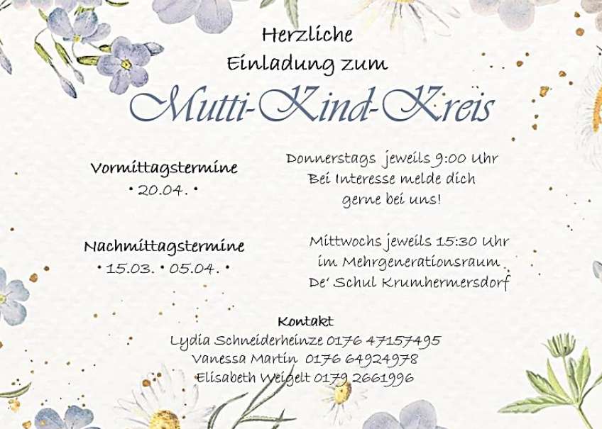 You are currently viewing Mutti-Kind-Kreis April 2023