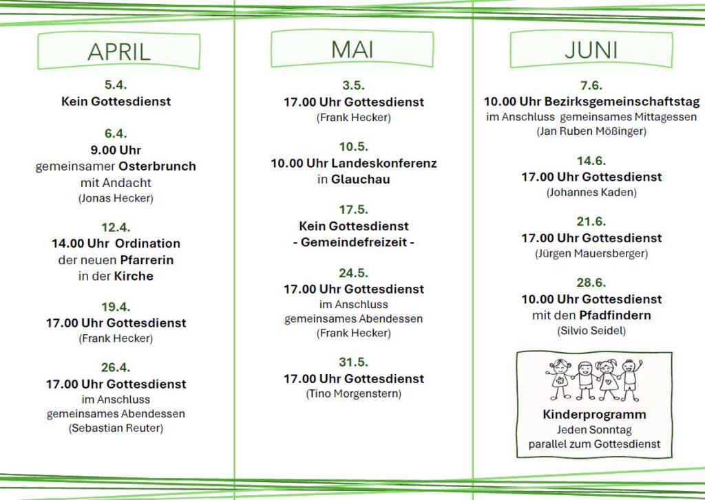 Mehr über den Artikel erfahren Veranstaltungen Zschopau Quartal 2026-2